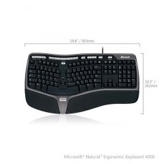 Teclado Ergonómico Microsoft Natural 4000 - Teclado - USB