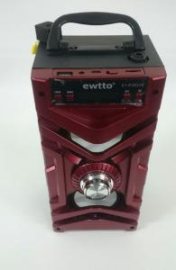 La Bocina Radio FM con bluetooth Ewtto  ET-P2631B, es una pieza versátil, que pe